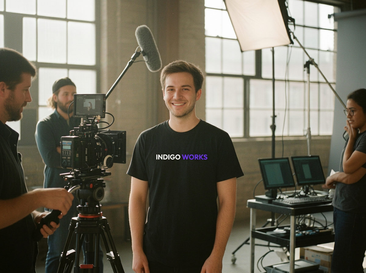Indigo Works on set